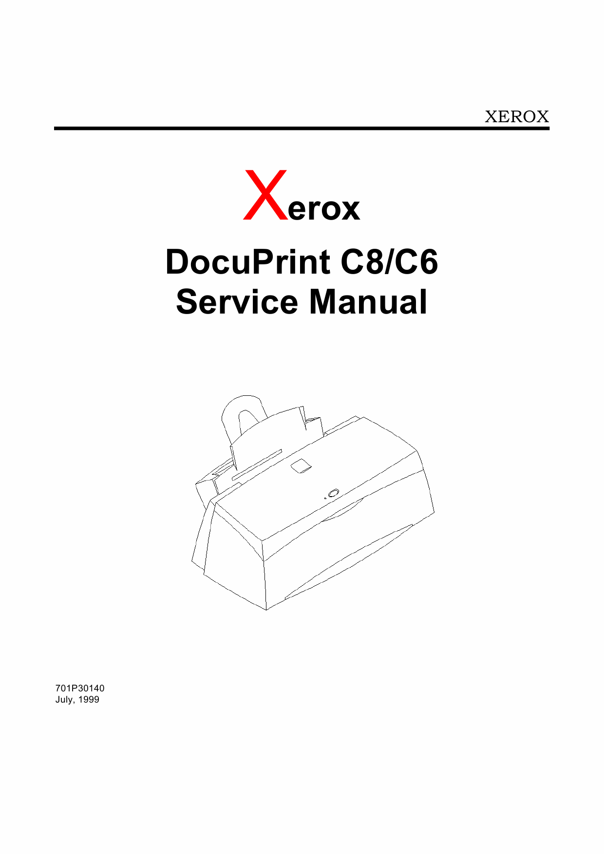 Xerox DocuPrint C8 C6 Service Manual-1